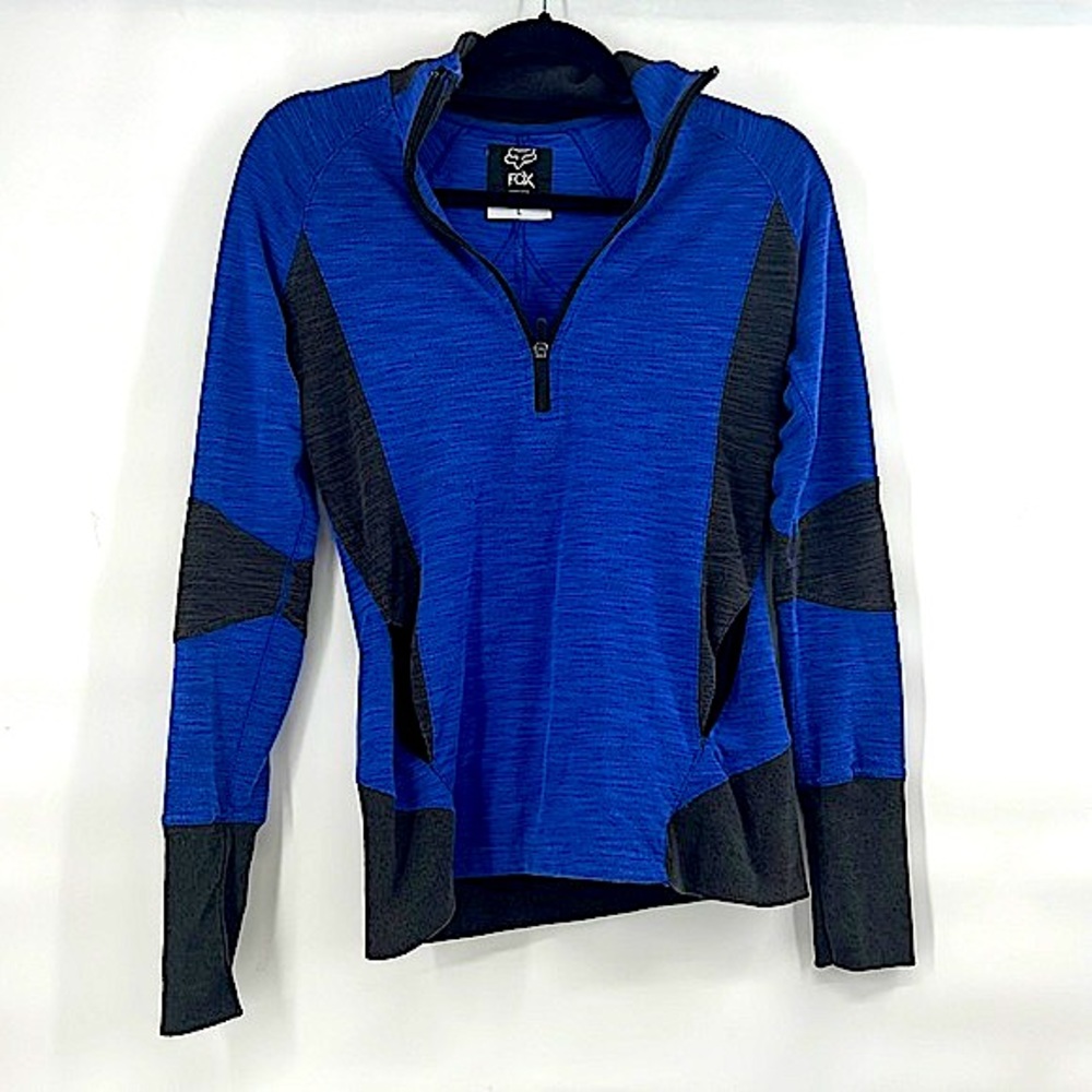 Fox racing womens blue pullover size large